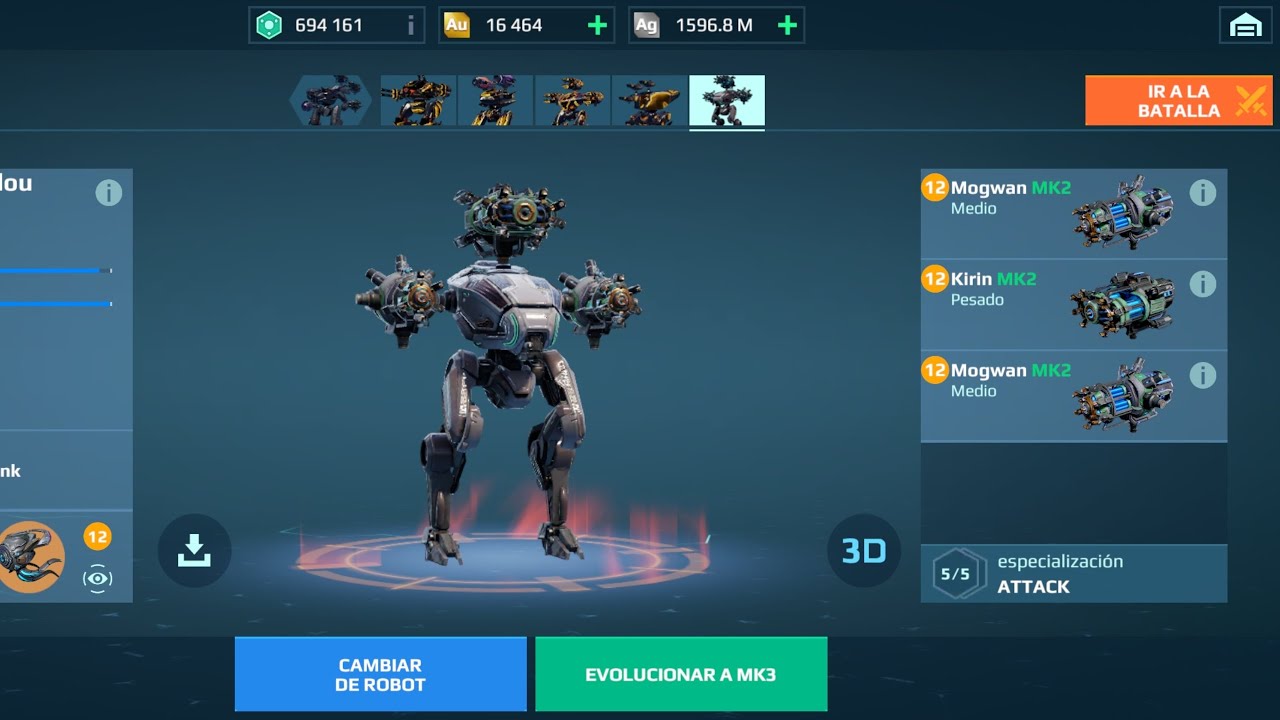 Noir Shenlou new Kirin and Mogwan War Robots WR