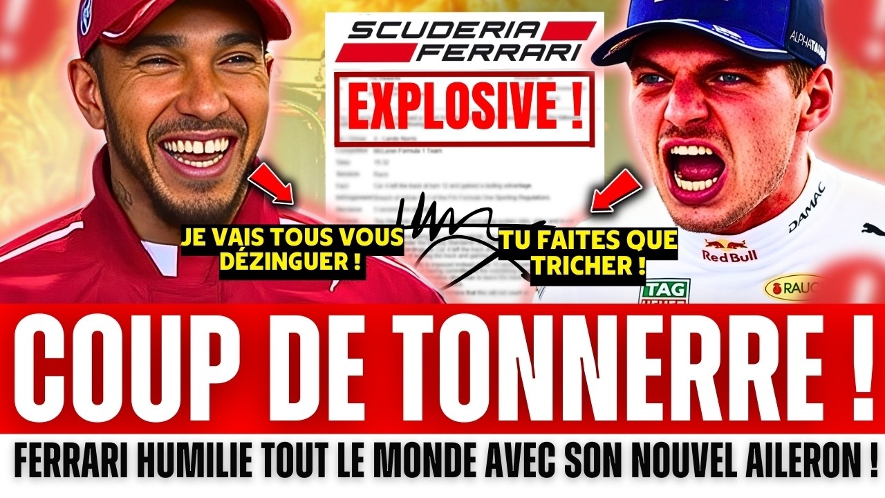 BOMBE! Lewis Hamilton réalise um COUP DE MAÎTRE avec Ferrari | Mercedes HUMILIE McLaren | Red Bull