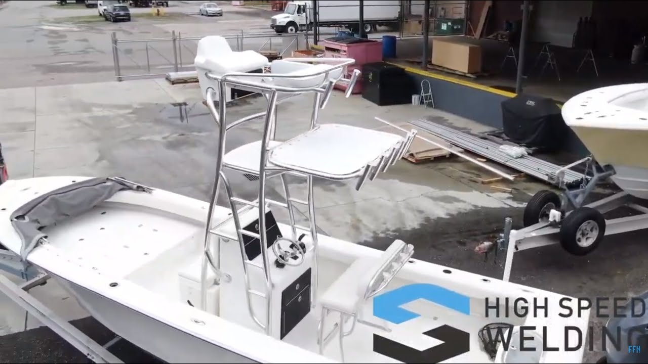 Step Up Cobia Tower For Center Console Boat - High Speed Welding
