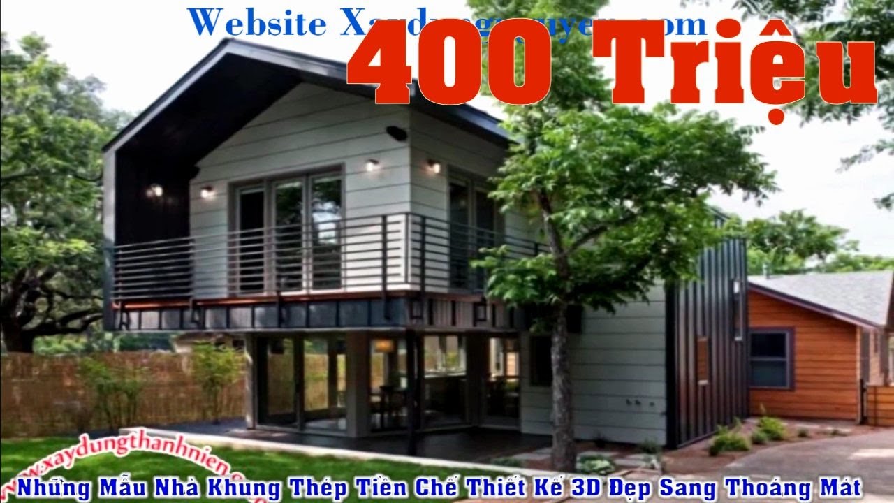 Tổng Hợp Mẫu Nhà Khung Thép Tiền Chế  Đẹp Sang Trọng Thoáng Mát