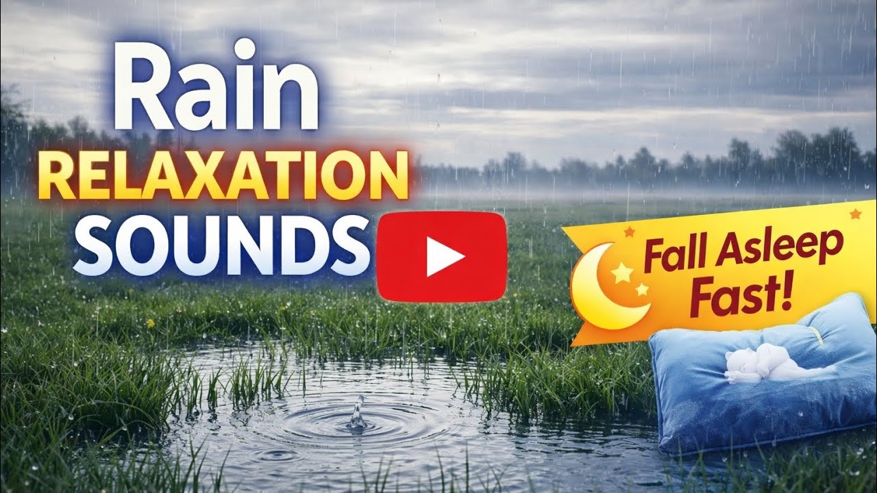 Relaxing Rain Sounds in Nature 🌧️ | Peaceful Rain Ambience for Sleep, Study & Stress Relief
