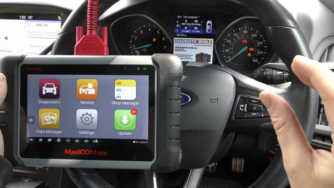 Autel MK808 (MX808) Diagnose & Reset Ford Check Engine, Airbag & ABS Traction Warning Lights