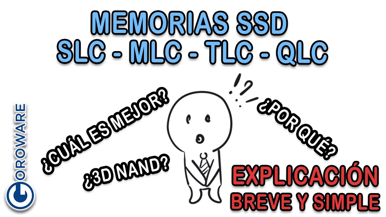 Te explicamos fácilmente los tipos de memorias de los SSD. Nunca más te vas a confundir.