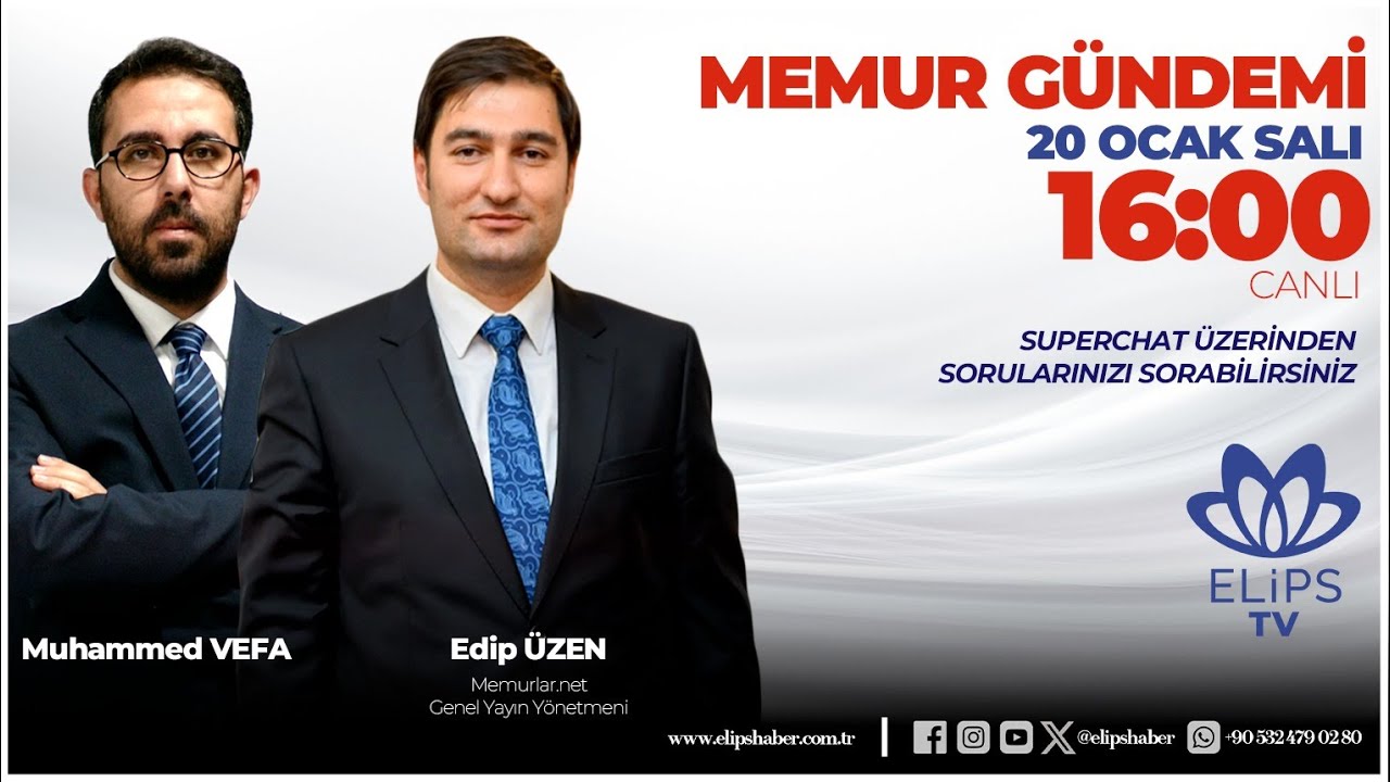 #canlı  |  Memurlara ek zam yapılacak mı?  |  memurlar.net Genel Yayın Yönetmeni Edip Üzen
