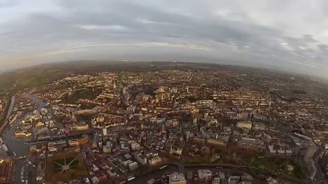 Flying Over Bristol 12th April 2014 AM GoPro HD