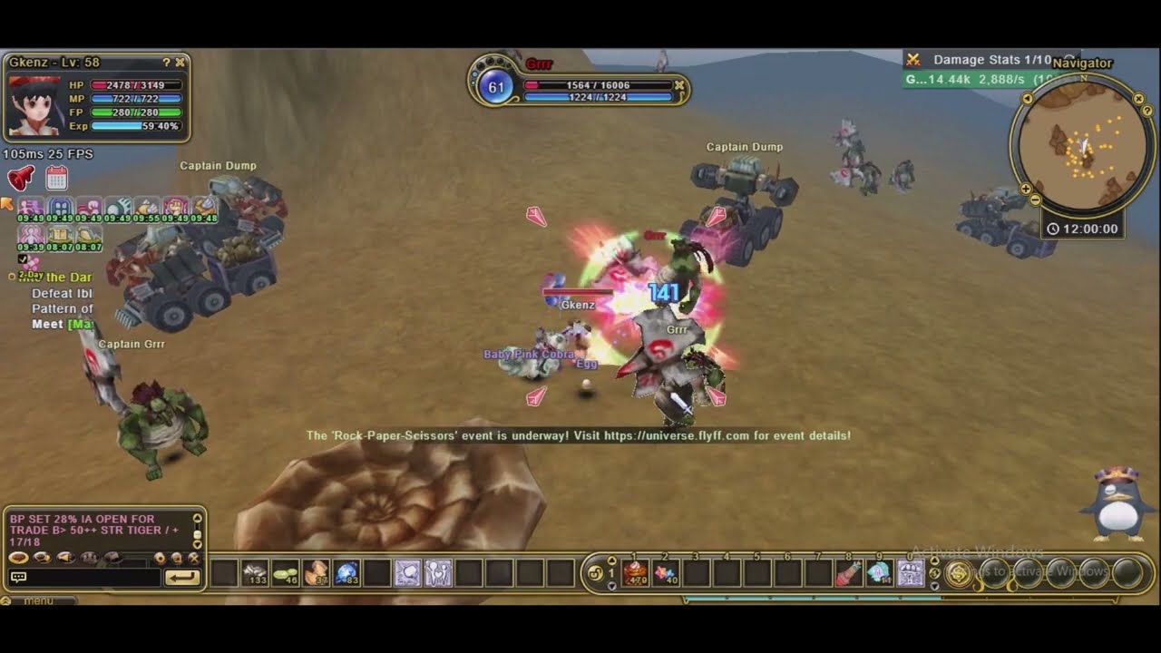 Flyff universe job assist leveling up to 60