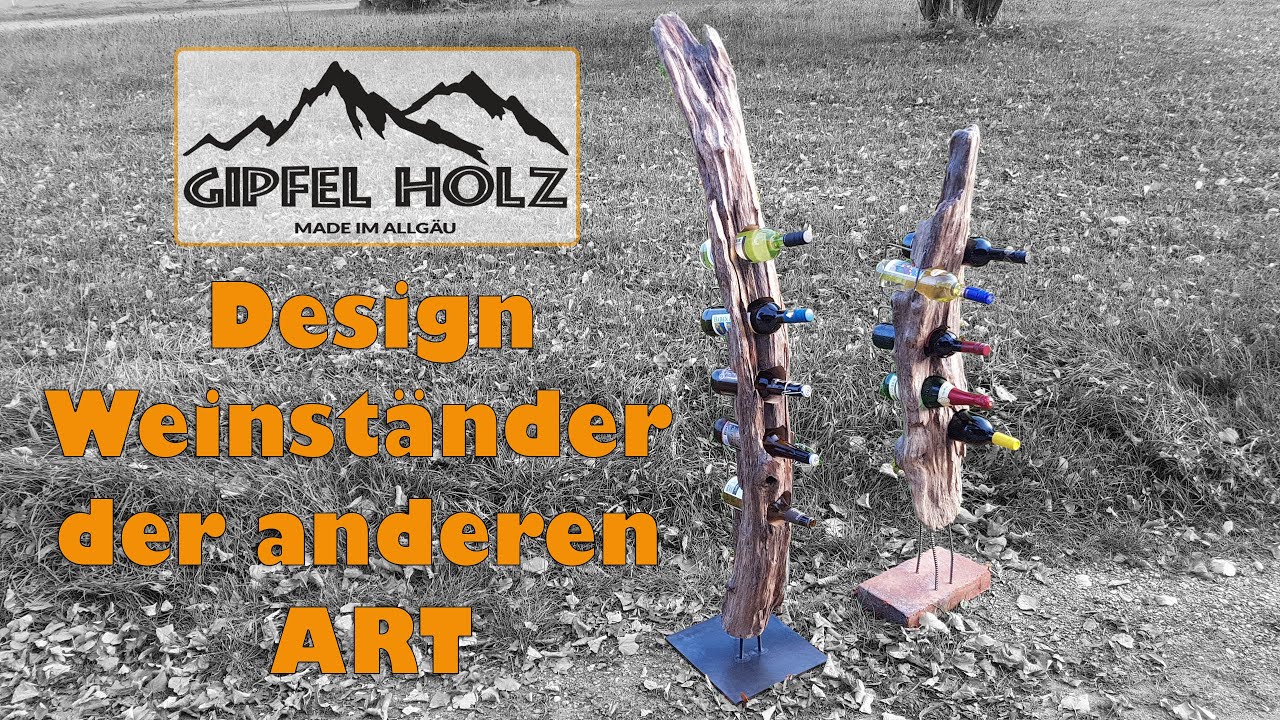 Einen Designer Weinständer mit Bosch-Werkzeug selber bauen