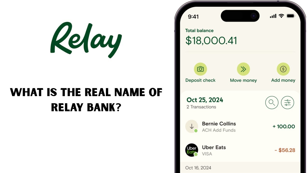 What Is the Real Name of Relay Bank? Relay Bank Business Account Explained