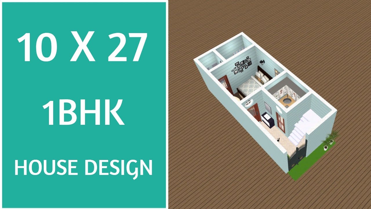 10 x 27 प्रधान मंत्री आवास योजना ll 270 Sqft House Plan ll 10 x 27 Ghar Ka Naksha