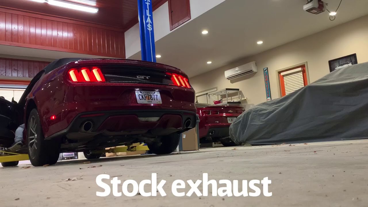 SR Performance Axle-back exhaust, Mustang GT s550