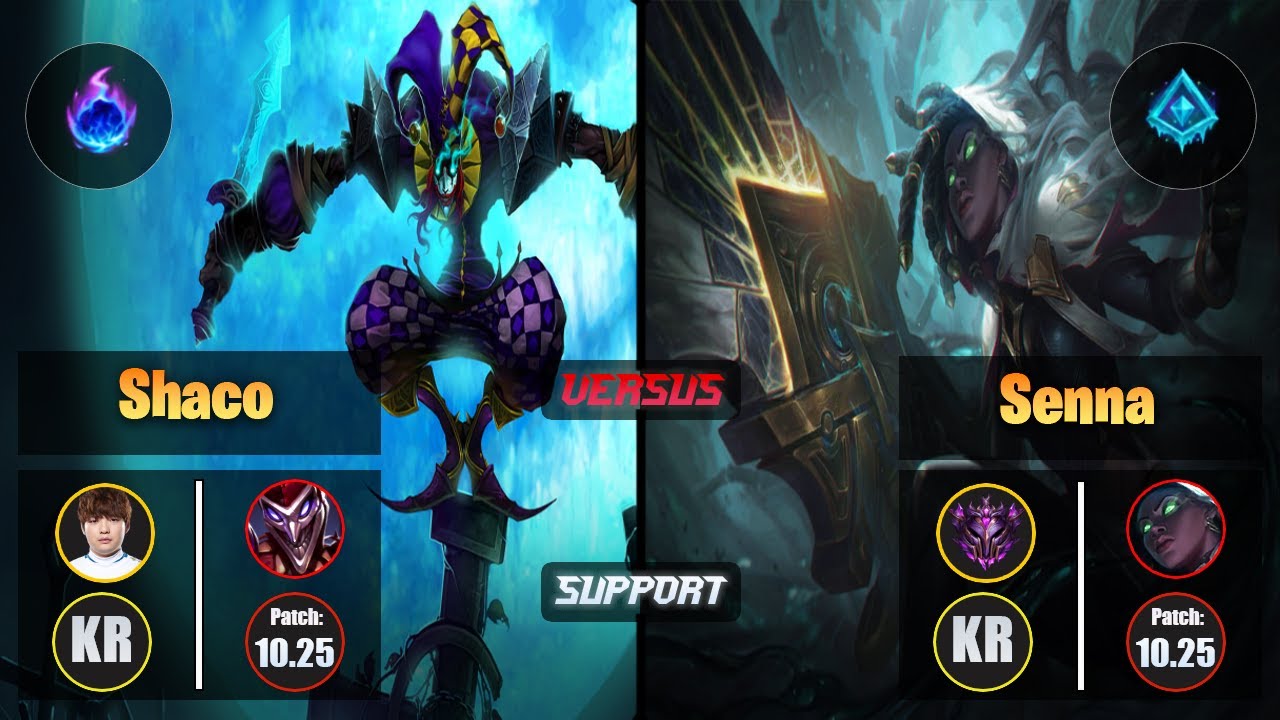 Beryl SHACO (Support) [Arcane Comet] VS SENNA - Master KR Patch 10.25