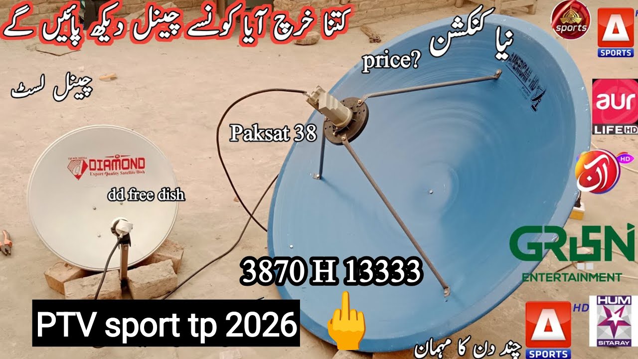 Paksat dish setting in pakistan | paksat complete dish setting method channel list #ptv