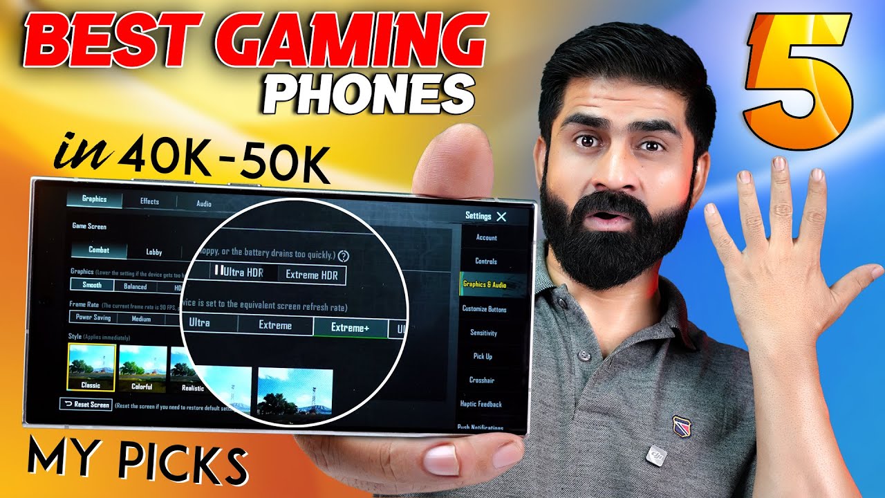 Best Gaming Smartphones 40,000/- To 50,000/- ! PUBG 90fps, COD 60fps ! My Clear Picks