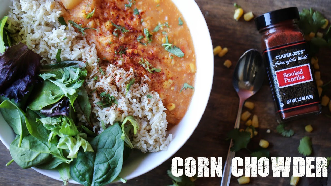 VEGAN CORN CHOWDER RECIPE | COOK WITH ME