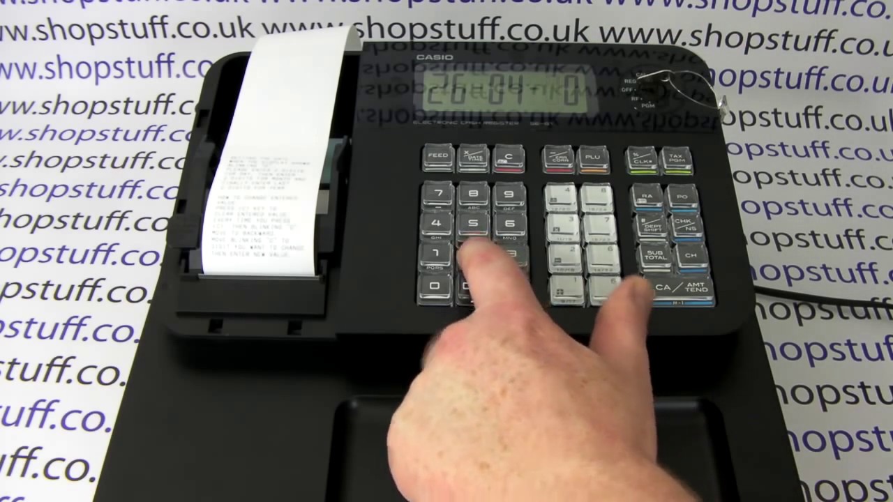 CASIO SE-G1 CASH REGISTER INSTALLATION ***BETTER UPDATED VERSION HERE:  