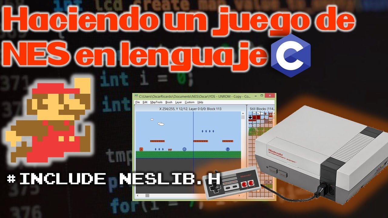 Como hacer un simple juego de NES en lenguaje C