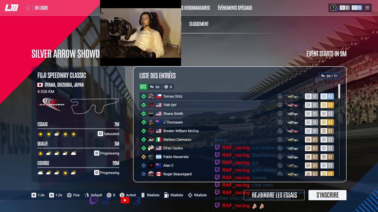 le mans ultimate goooo , triple stream ..  youtube / twith / rejoins moi sur tik tok aussi