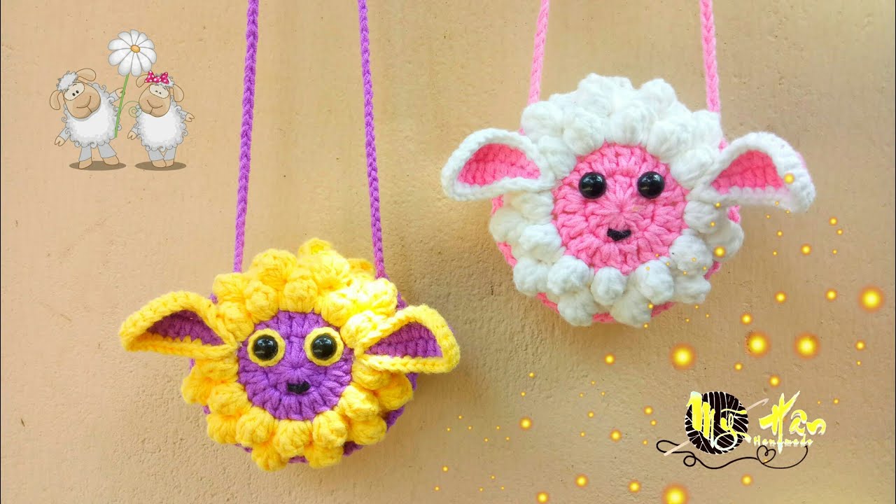 Hướng Dẫn Móc Túi Tỏi MiNi Mặt Cừu Cho Bé Siêu Cưng @myhanhandmade6995