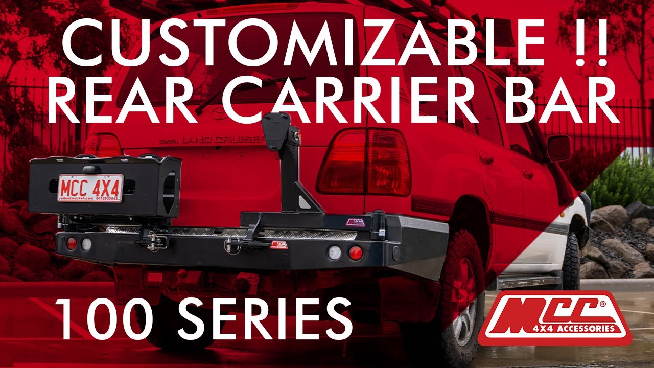 100 Series Rear wheel carrier bar with your choice of set up !!