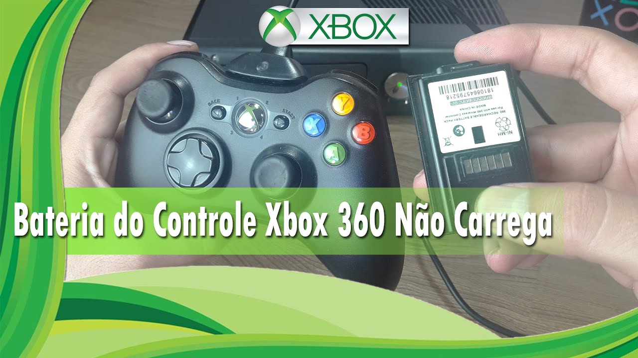 🔸 Recuperando Bateria do Controle do Xbox 360 ⁞ Que Não Carrega ( PT - BR )