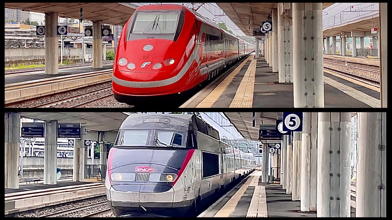 Trains at Torino Stura Station (4K)