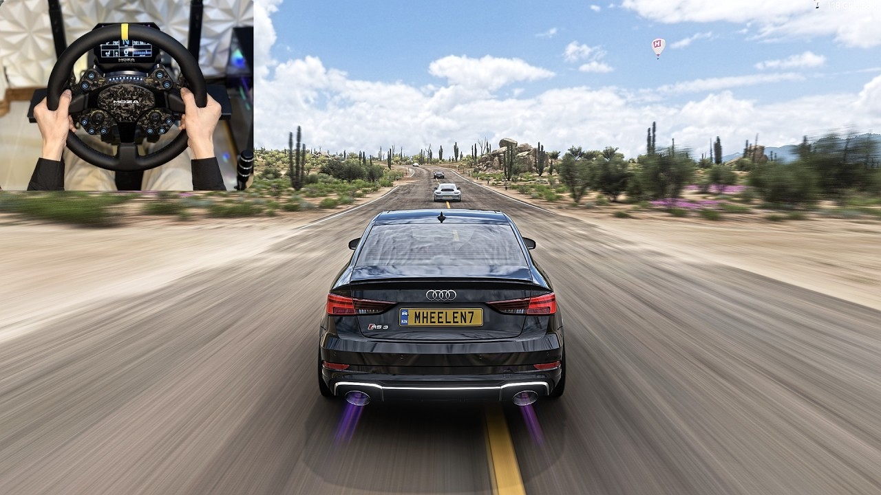 755HP Audi RS 3 Sedan 2020 |Racing Rally Forza horizon 5  |Steering Wheel Gameplay