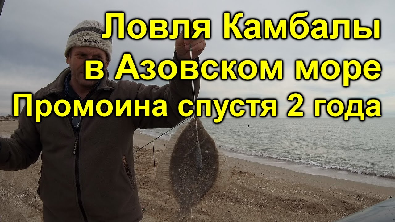 Ловля камбалы в Азовском море Промоина сегодня