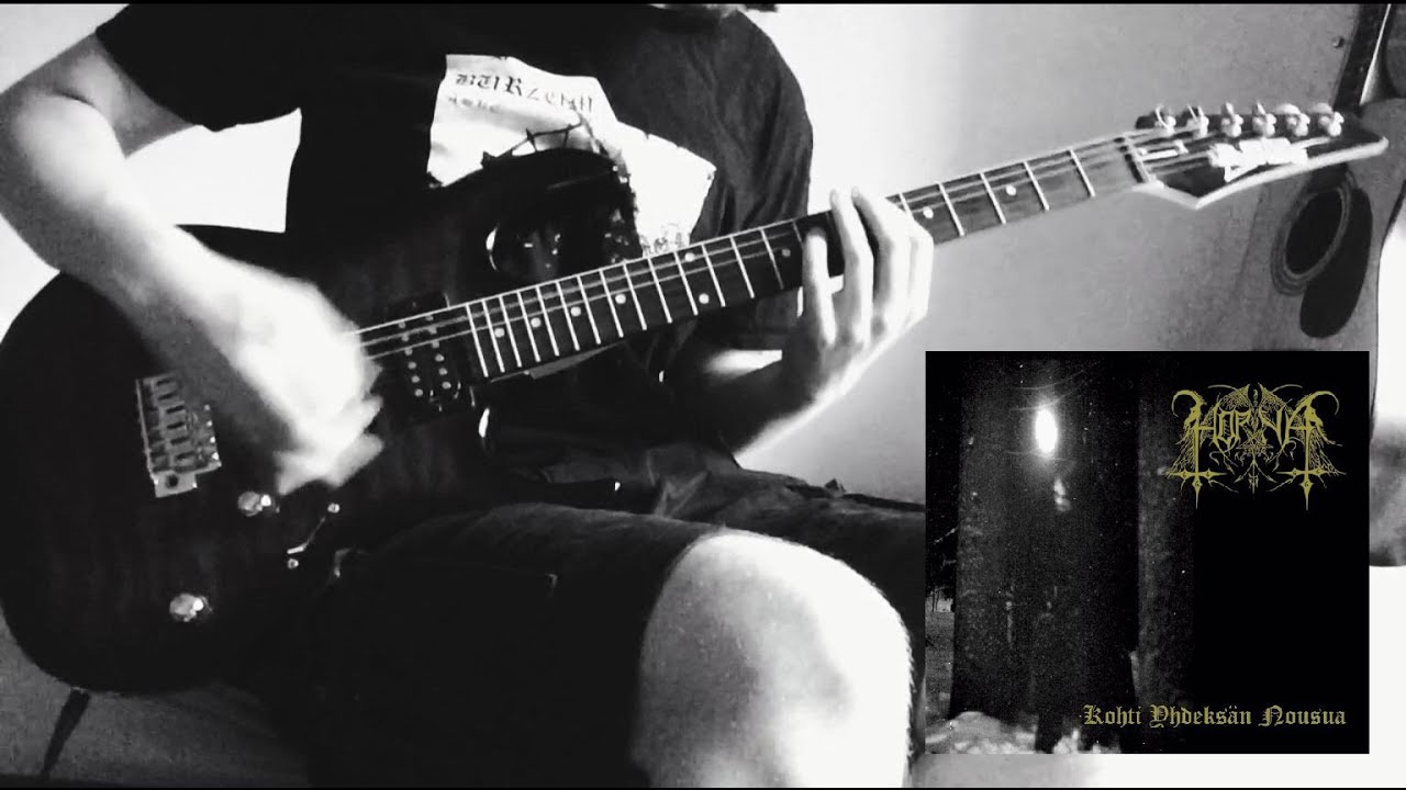 Horna - &Ouml;rkkivuorilta (guitar cover)