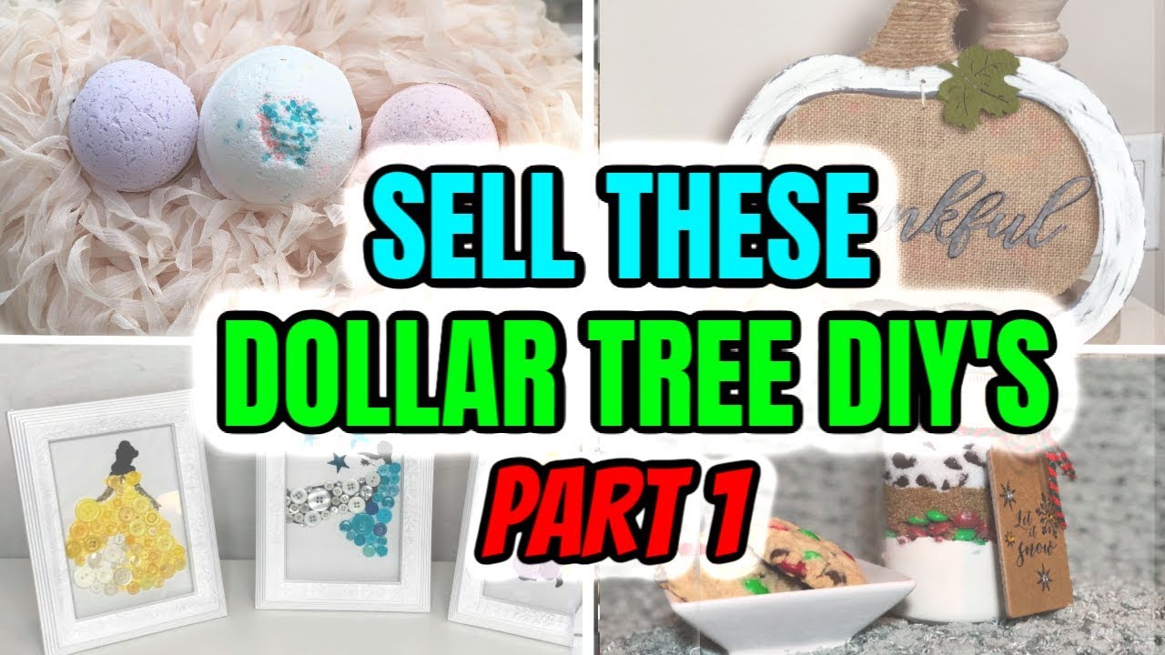 DOLLAR TREE DIYs TO SELL Part #1 DIY Crafts To Make and Sell