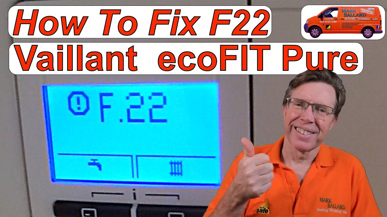 Как устранить ошибку F22 на комбинированном котле Vaillant ecoFIT PURE, подробные пошаговые инстр...