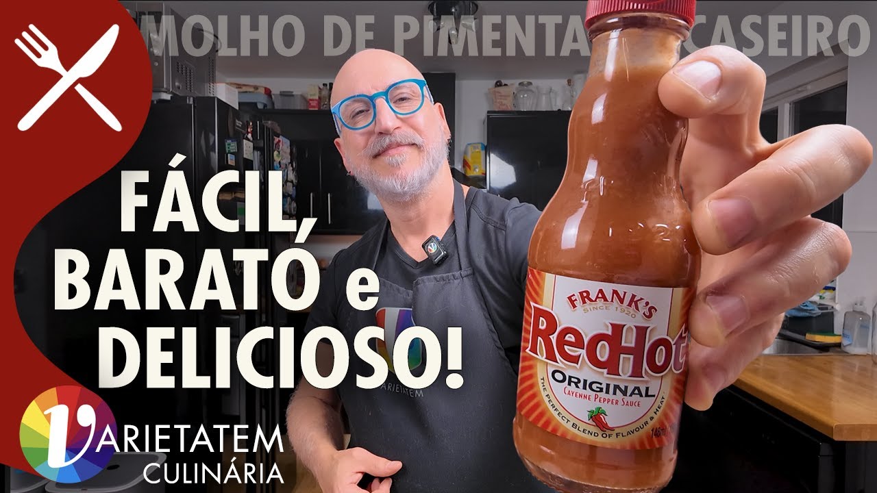 🌶️ 🇺🇸 Molho de Pimenta Estilo Frank’s RedHot: Receita Caseira Fácil e Saborosa!