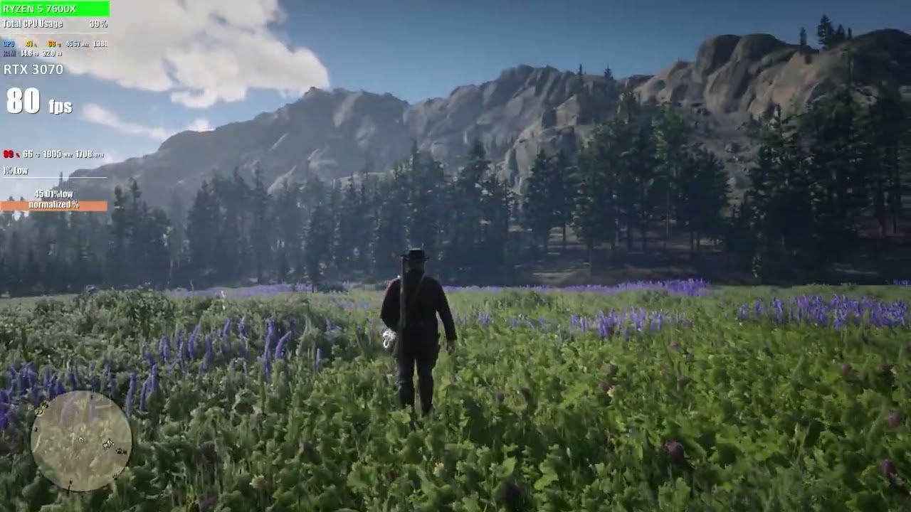 Red Dead Redemption 2 : RTX 3070 Ryzen 5 7600X | Ultra Graphics 1080p