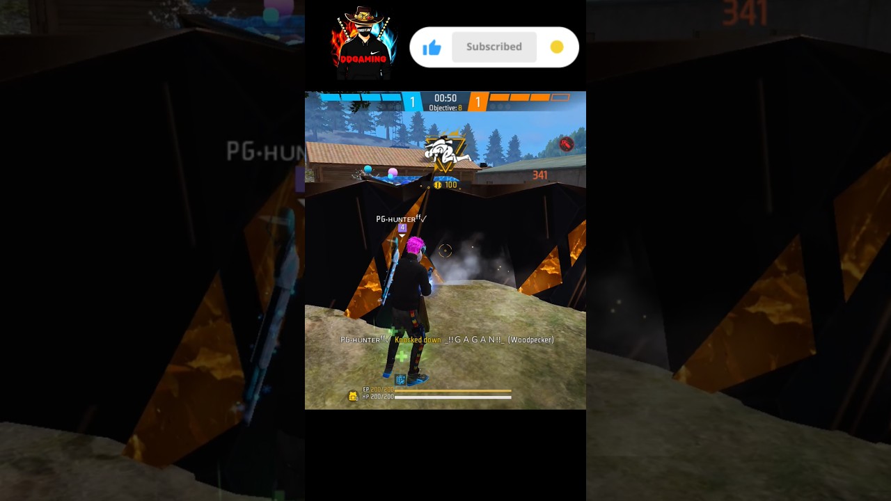 FREE FIRE 1 Player Battles 4 ENEMIES in CS Ranked Gameplay? 
