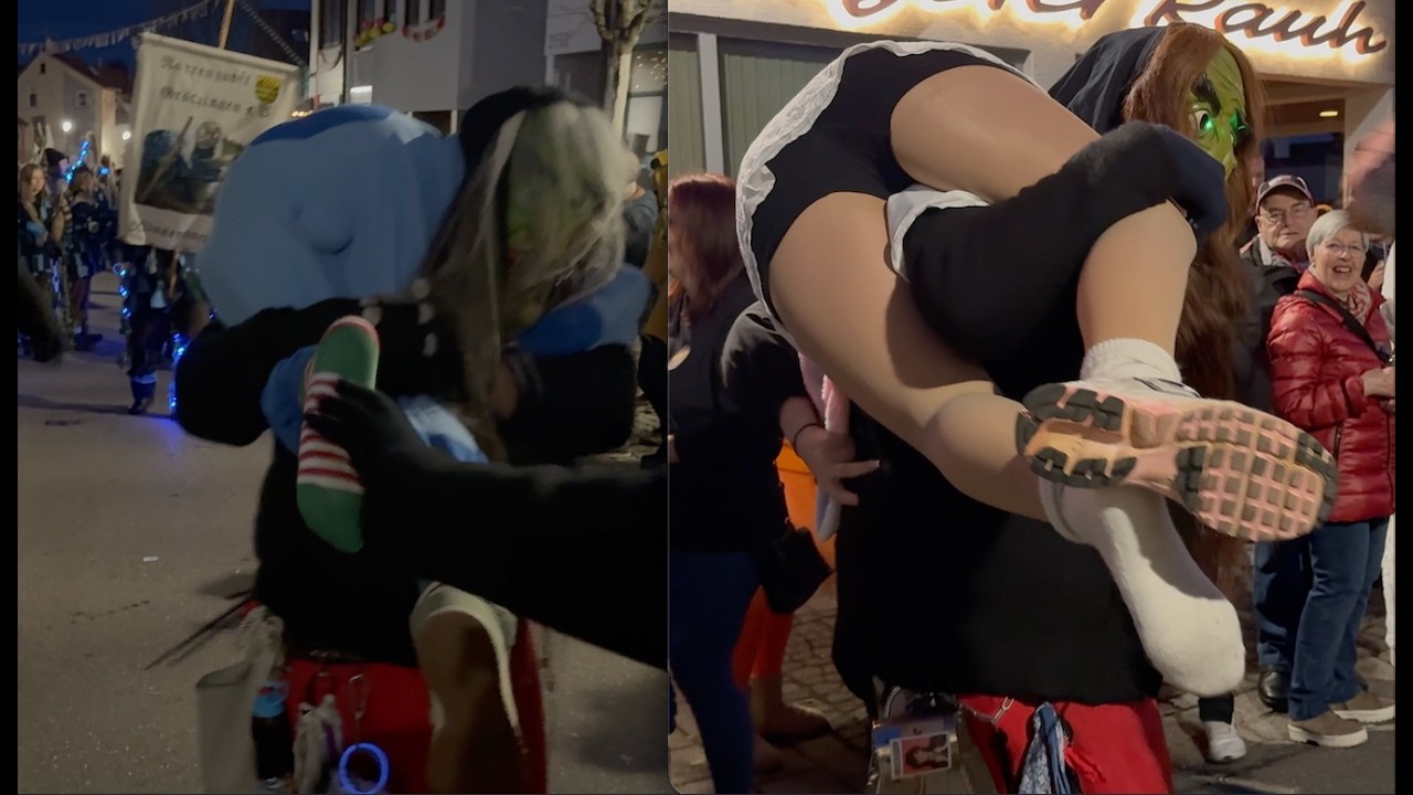 🔥Fasnet-Spaß:🎉 Schuhe 👟 klauen beim Berkheimer Nachtumzug 2025
