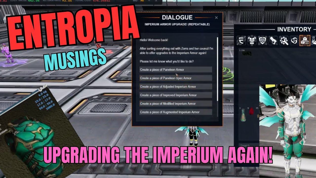 Entropia - Imperial armor upgrading part 2