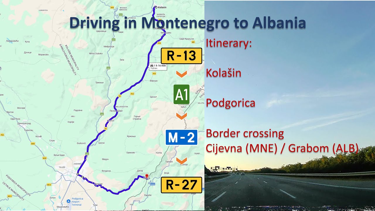 Road trip 2024 SK - Greece Part 3 Montenegro: Kolašin- Podgorica -Cijevna/Grabom