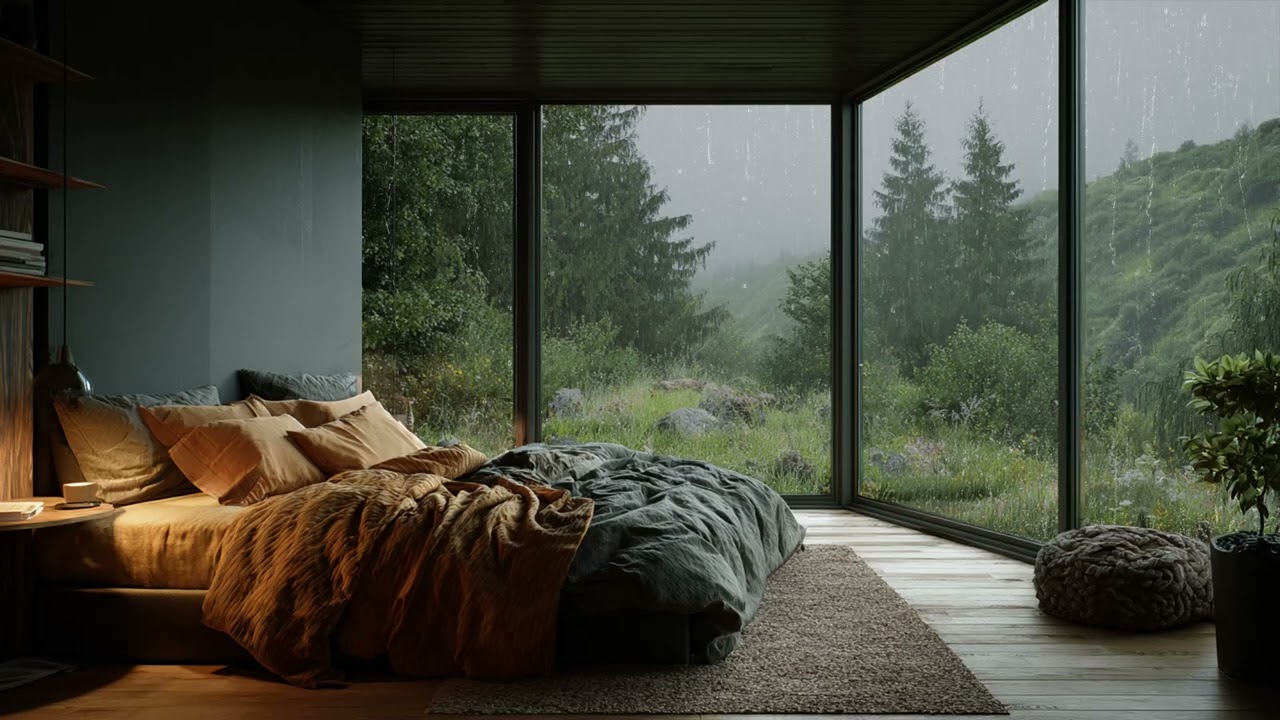 Natural Rain Sounds for Sleeping, Relaxing and Stress-Free Night Ambience