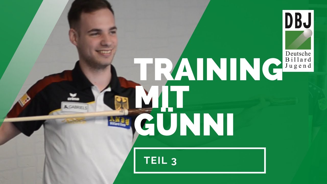 BILLARD Training mit GÜNNI Teil III - Niveaustufe 4