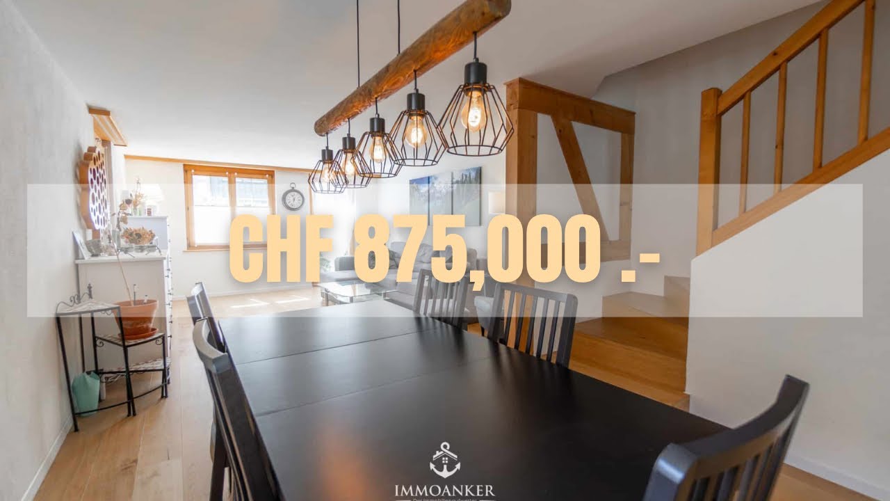Tour durch charmante Maisonette-Wohnung mit Terrasse in Bachenbülach, Kanton Zürich, Schweiz