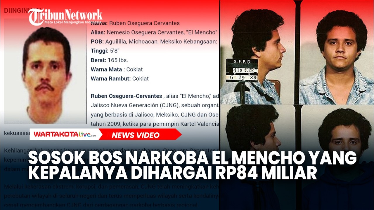 Sosok Bos Kartel Narkoba Meksiko El Mencho yang Kepalanya Dihargai Rp84 Miliar