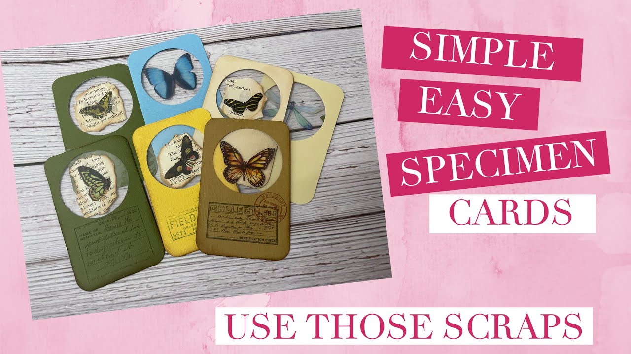 Simple and Easy Specimen Cards - Fun Tutorial - Junk Journal Ephemera - Mass Make Ephemera