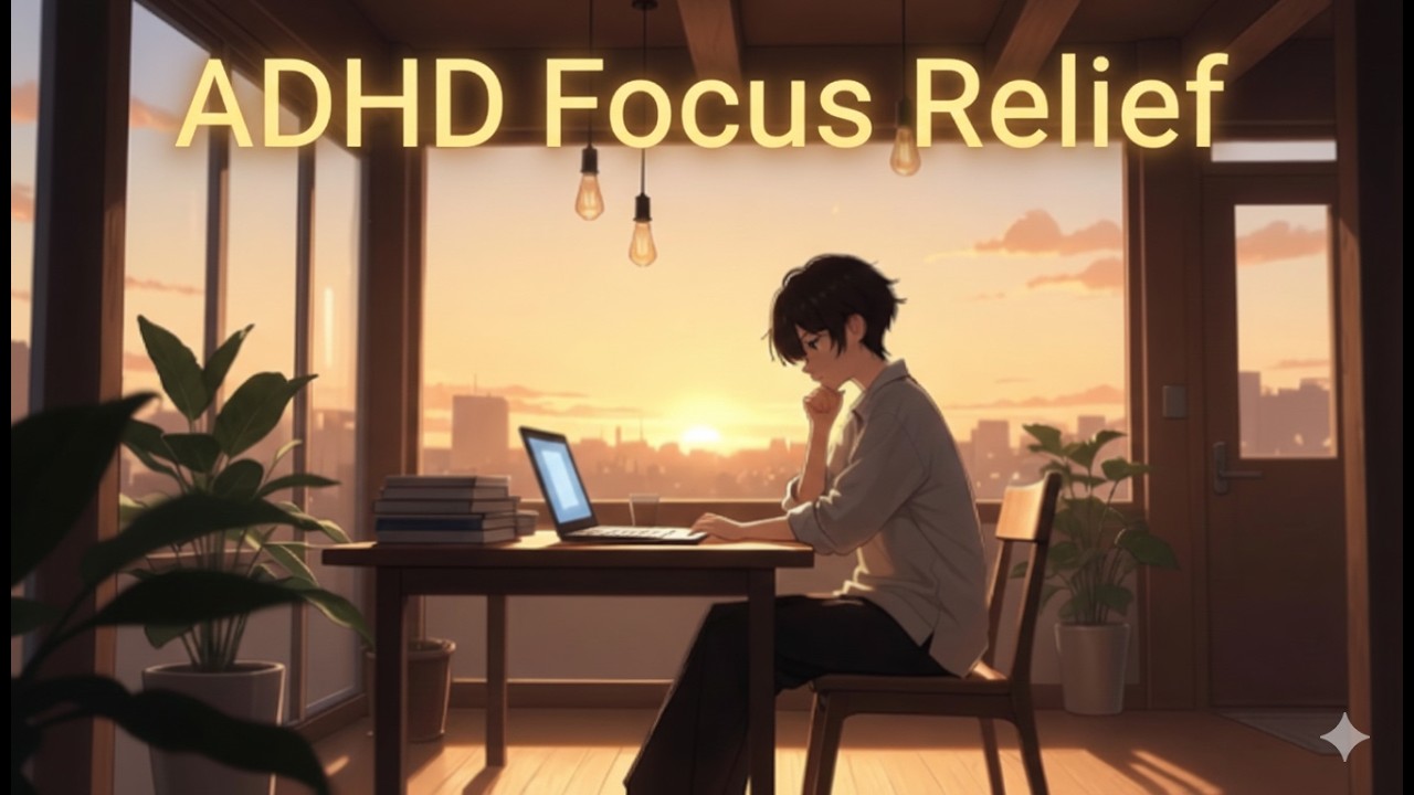 Lofi Beats for ADHD: 8D Audio + Brown Noise (1 Hour Deep Focus)