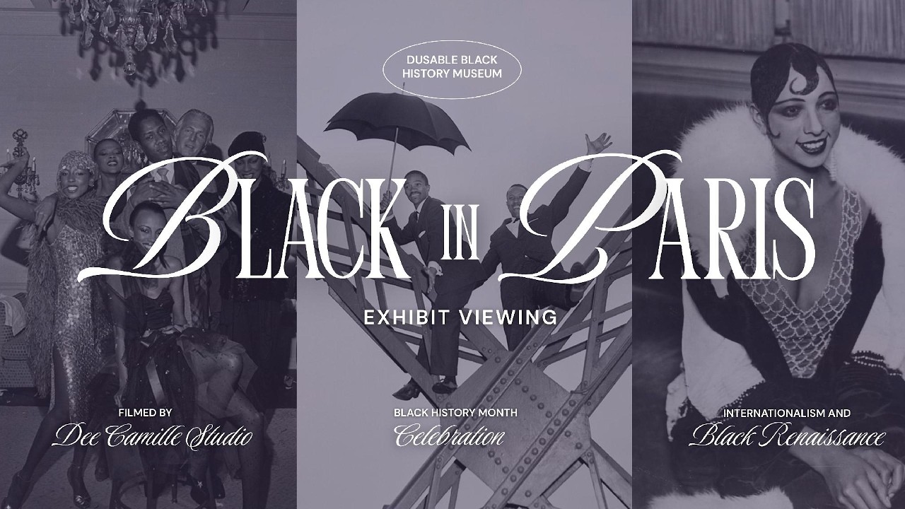 PARIS IN BLACK 🖤 | Dusable Musuem |Exhibition Walkthrough | Jazz & Art Vlog