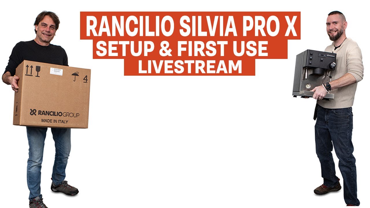 Rancilio Silvia Pro X : Unboxing, Startup, & First Use Livestream