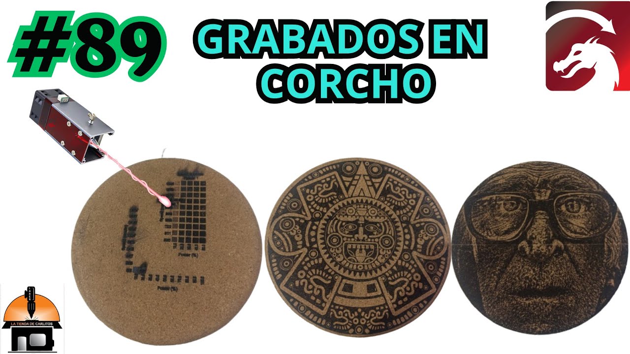 ¡TEST de Grabado en Corcho con Láser! 🛠️ Parámetros Perfectos Paso a Paso