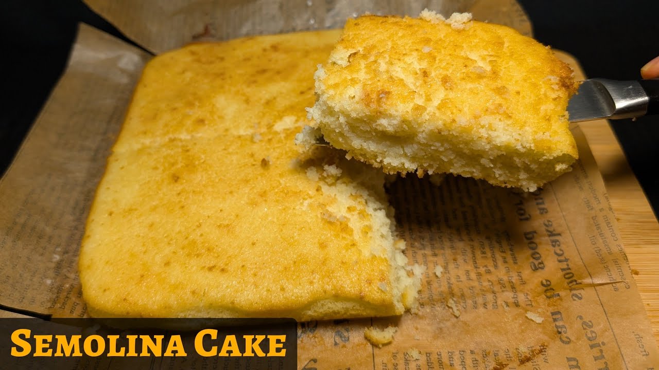 Semolina Cake 🌾🥛🍰 #semolinacake
