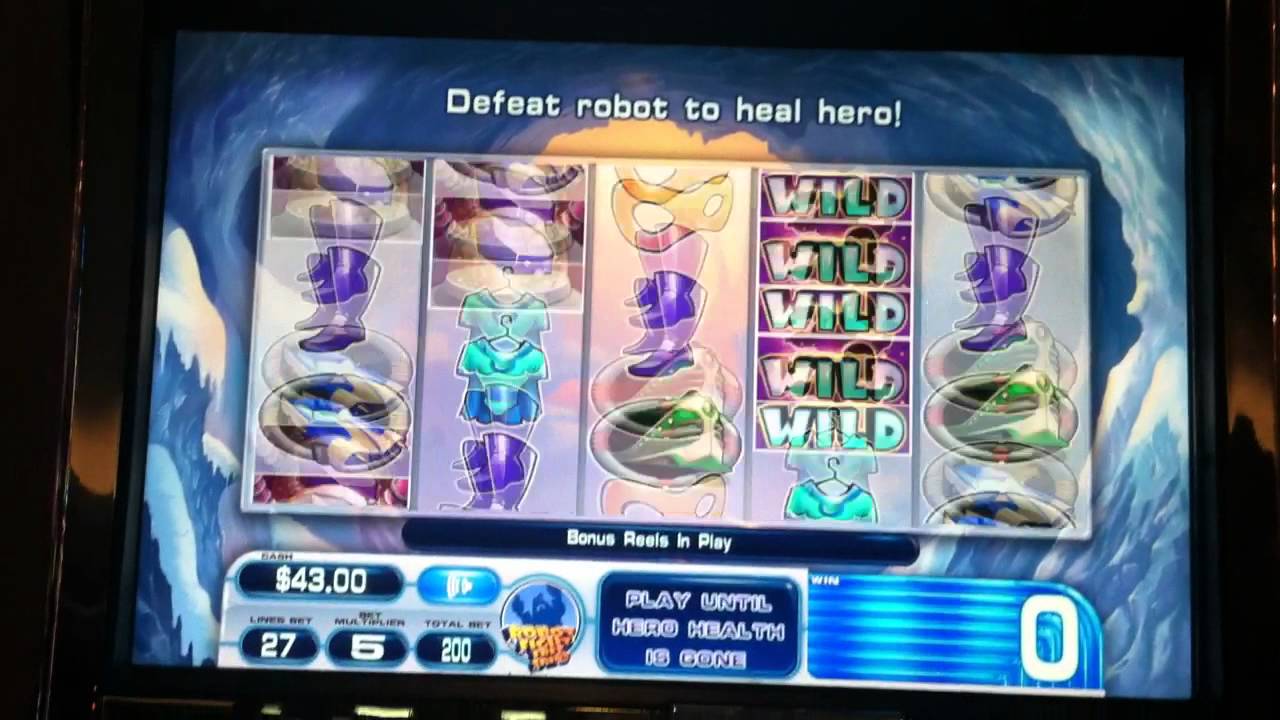 Super Team Slot Machine Bonus - Robot Fight Free Spins