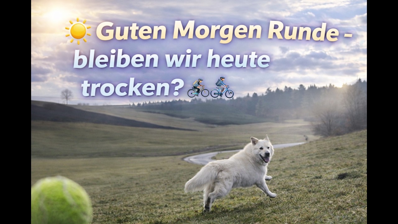 🌤️Guten Morgen Runde – bleiben wir heute trocken? 🚴‍♂️
