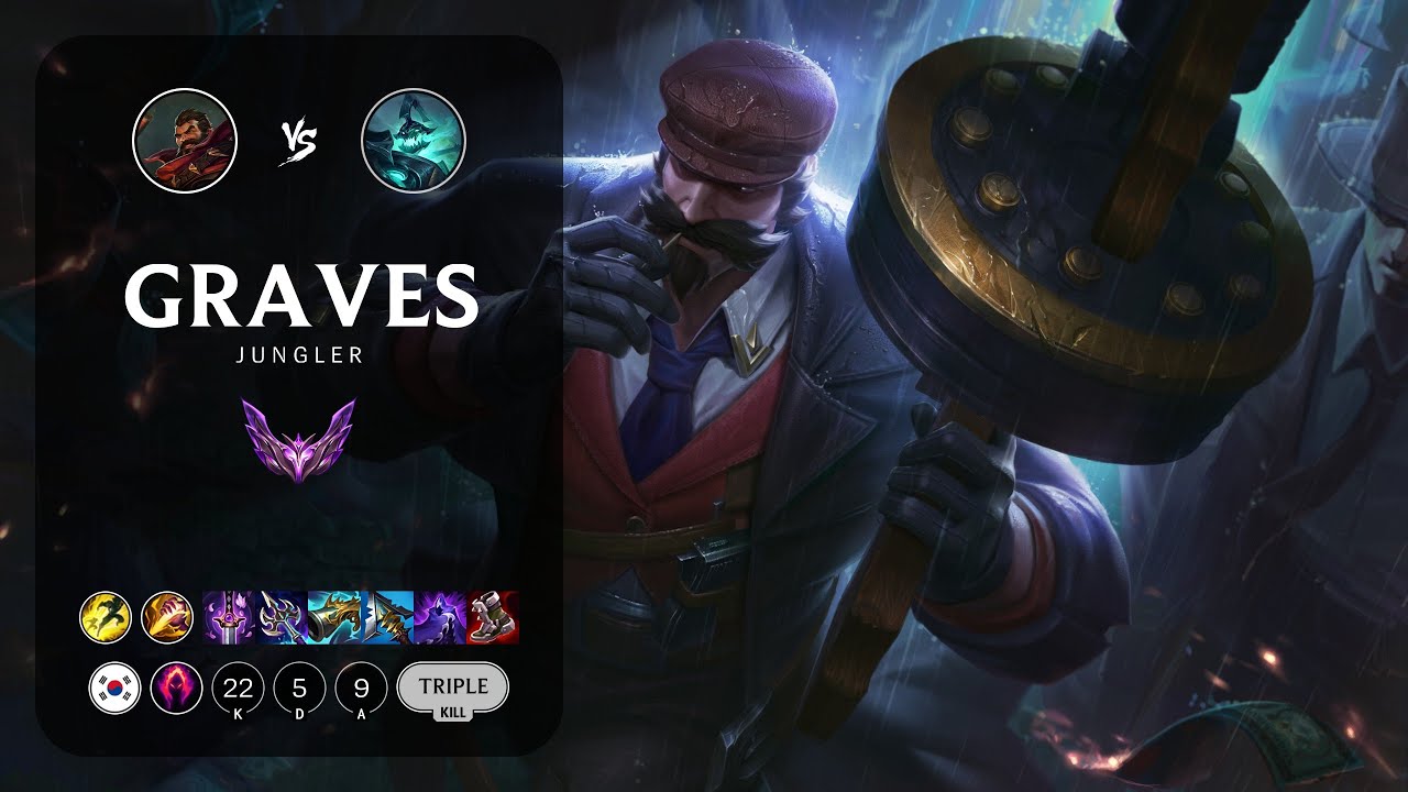 Graves Jungle vs Hecarim - KR Master Patch 13.11