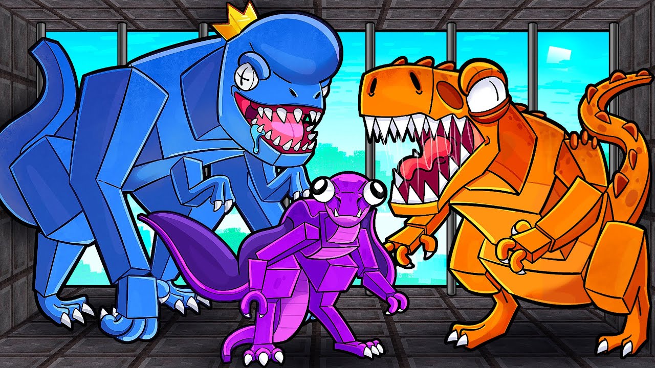 BLUE DISTORTUS REX MUTANT MORPH! (Minecraft D-REX)